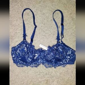 Victoria's Secret Blue Lace Underwire Bra